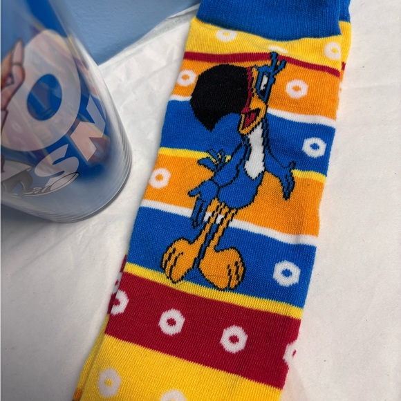New! Kelloggs Merchant Bundle Fruit Loops Socks & Tervis Rice Krispy Travel Cup - Picture 3 of 10